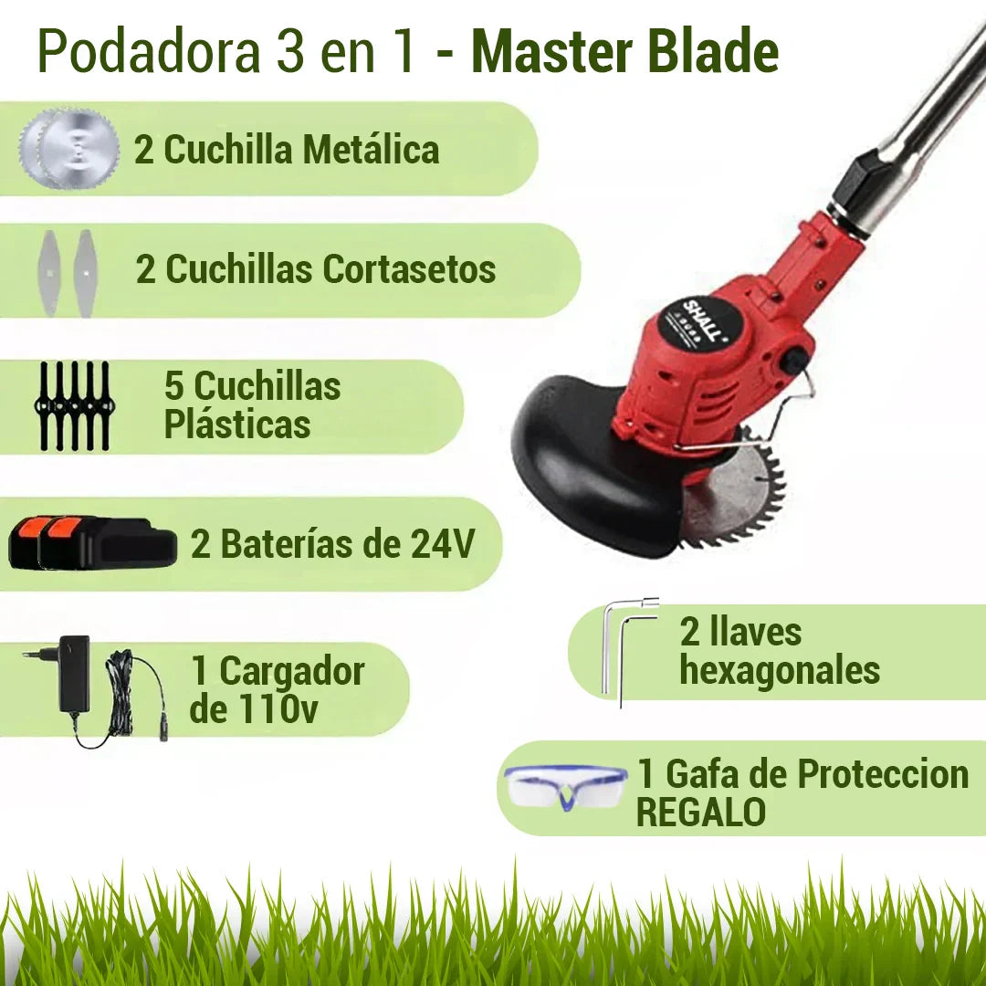 Guadañadora Podadora - MasterBlade + Batería Extra.