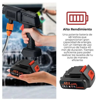 Hidrolavadora Portatil Recargable UltraJet™ + Batería Extra.